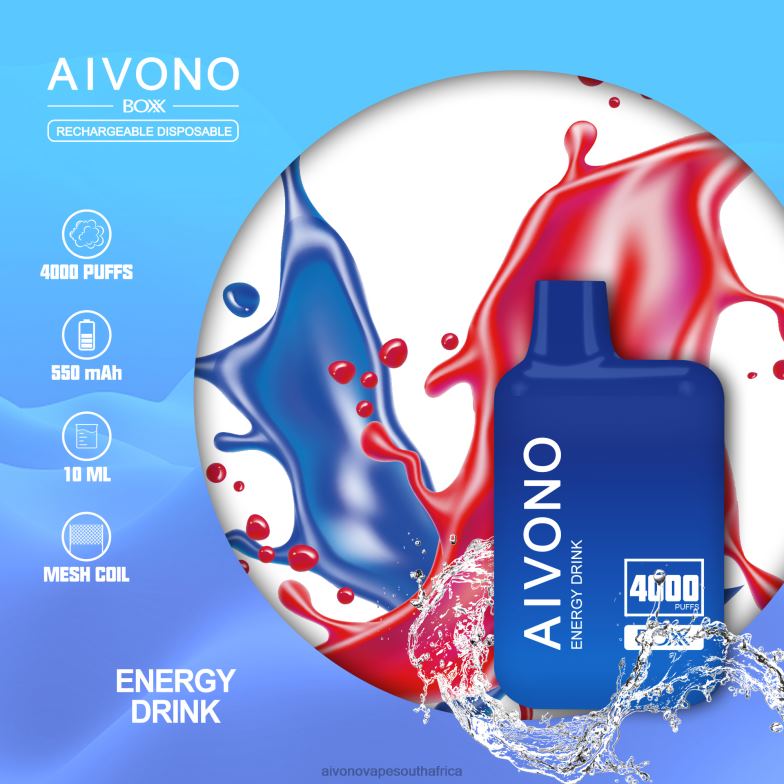 Aivono AIM BOXX 4000 Energy Drink FJP86225 - Aivono Puffs