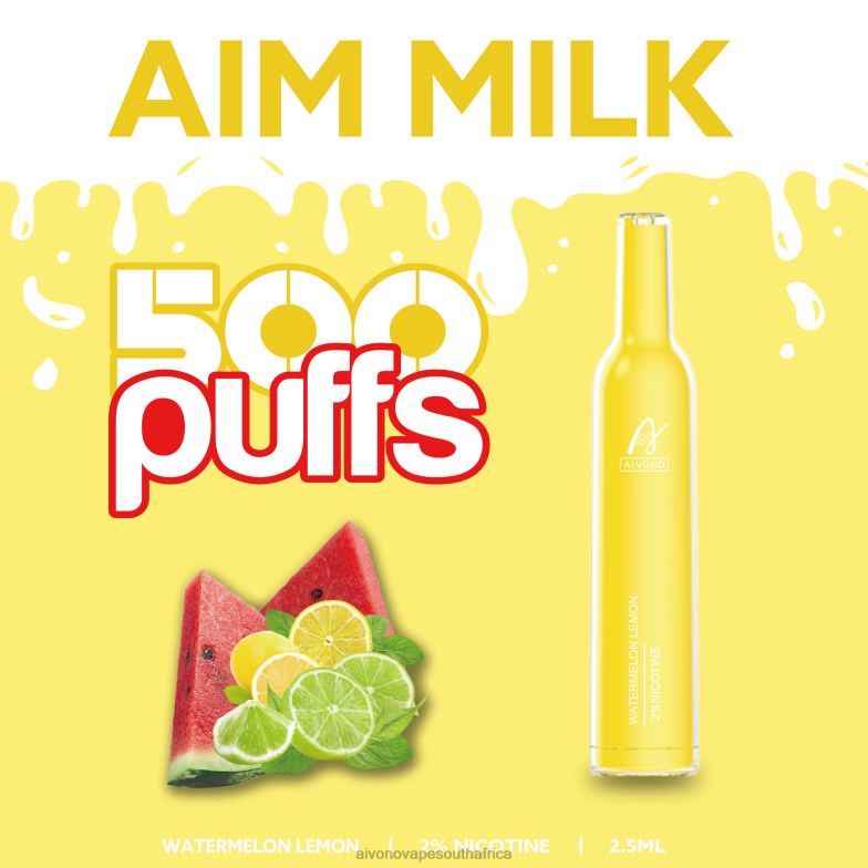 Aivono AIM MILK 500 Watermelon Lemon FJP86270 - Aivono Vape Review