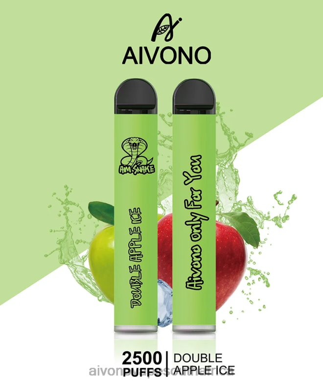 Aivono AIM SNAKE 2500 Double Apple Ice FJP86304 - Aivono Vape South Africa