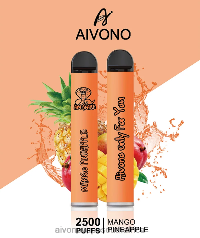 Aivono AIM SNAKE 2500 Mango Pineapple FJP86310 - Aivono Vape Review