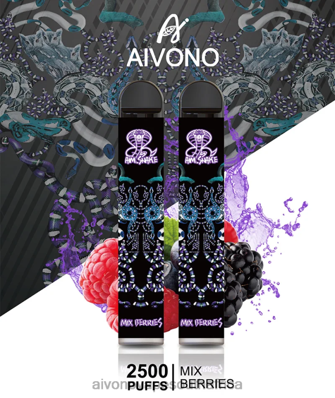Aivono AIM SNAKE 2500 Mix Berries FJP86312 - Aivono Vape South Africa
