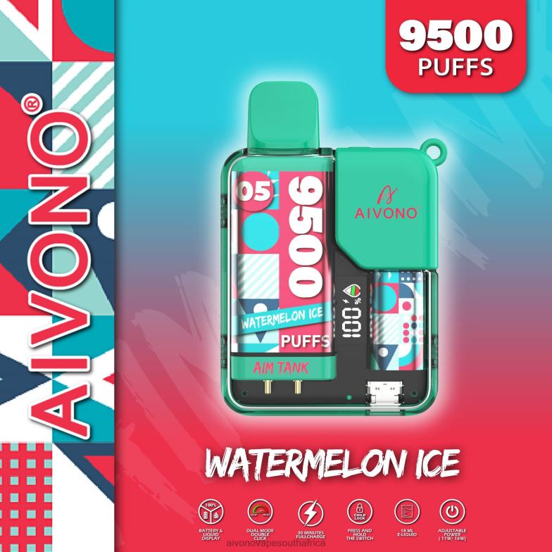 Aivono AIM TANK 9500 Watermelon Ice FJP8637 - Aivono Puffs